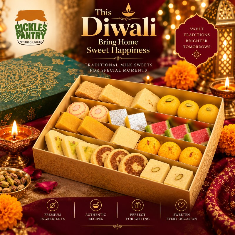 🪔 Diwali Special Milk Sweets, Festive Assorted Milk Sweets