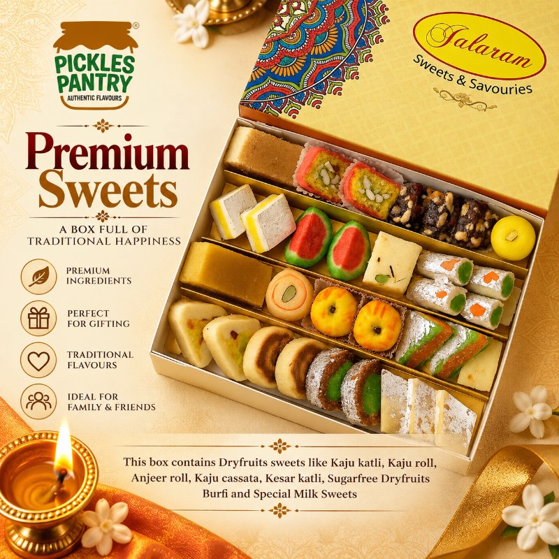 🪔 Diwali Premium Sweets. A Box Full Of Premium Sweetness!